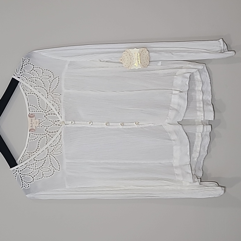 Altar’d State Long Sleeve Lightweight Blouse Top